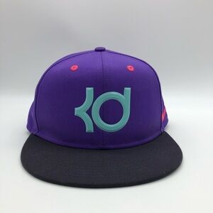 NIKE AND KD BALL CAP - BRIGHT PURPLE, AQUA, NEON ORANGE AND BLACK - ONE SIZE